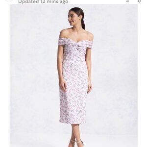 New! Shoshanna Midnight Floral Daydream Thessa Dress